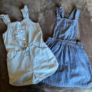 4T Jean Romper and Jumper.